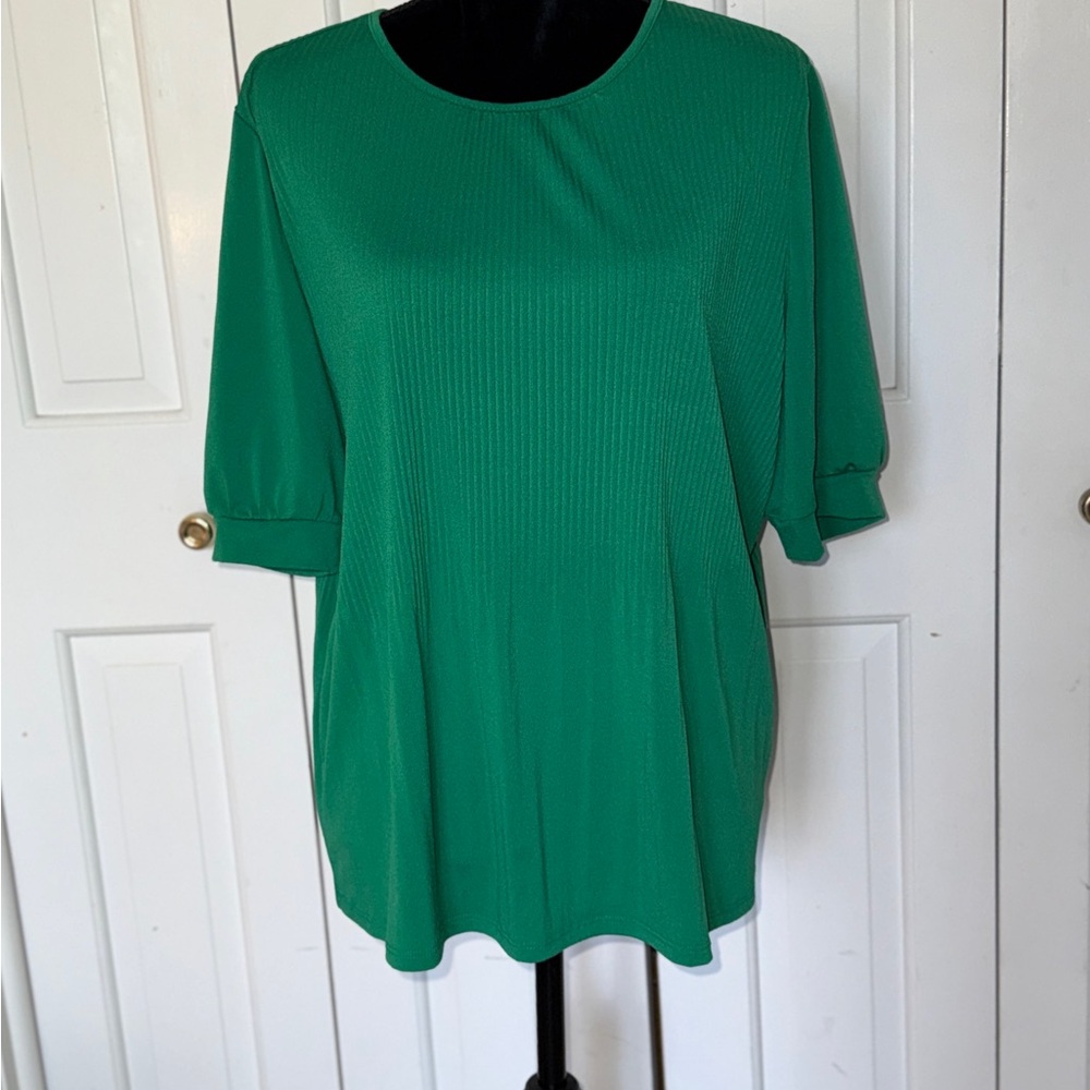 Adrianna Papell Kelly Green Top